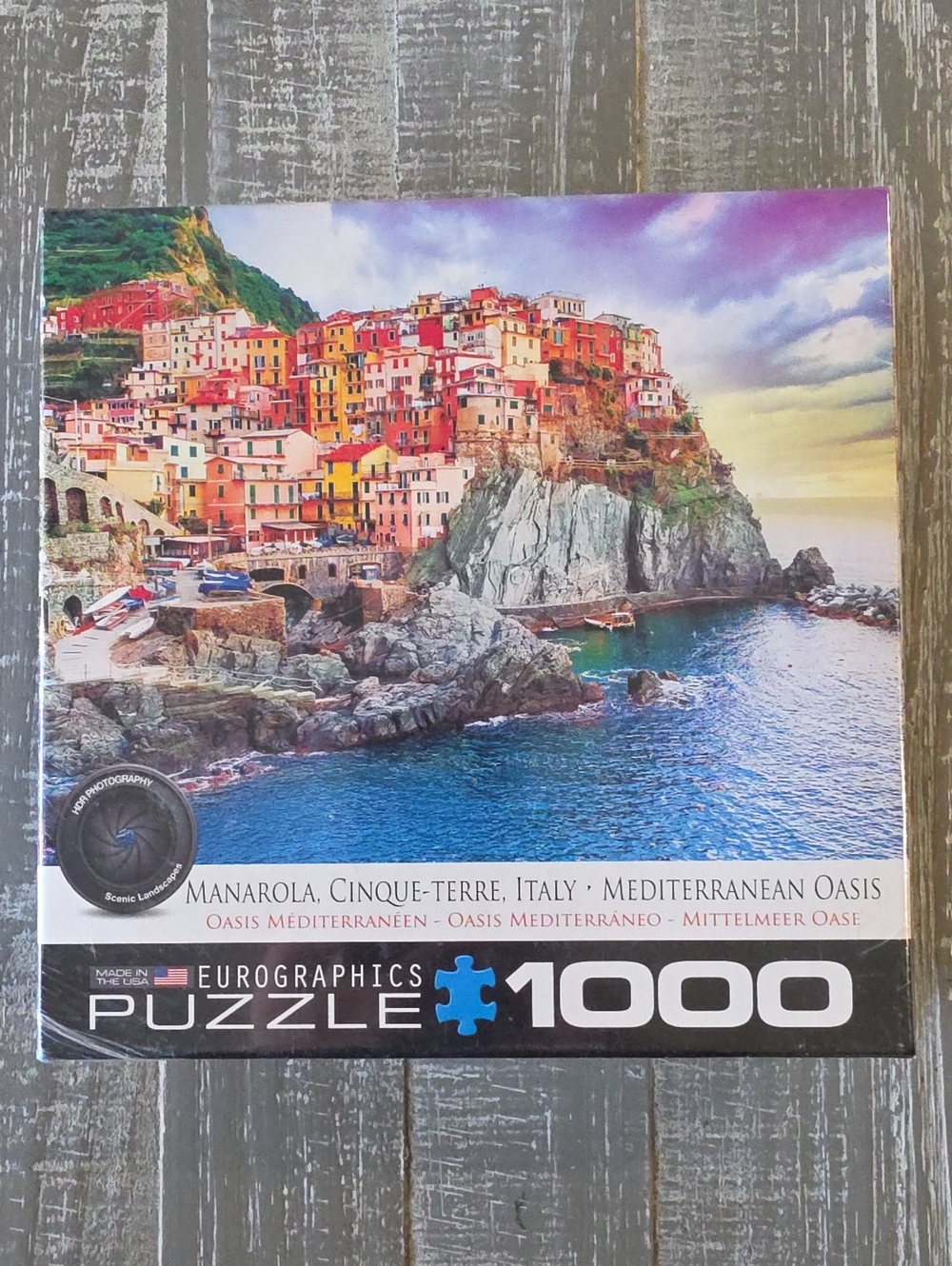 Eurographics 1000 Piece Puzzle Manarola, Cinque-Terre Mediterranean Oasis, Italy
